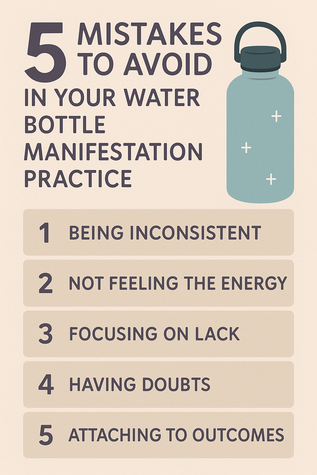 Avoid These Water Manifestation Errors