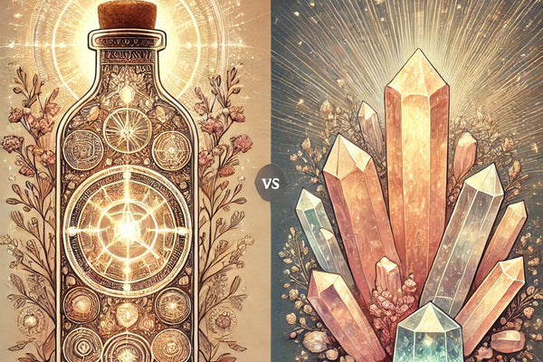 Manifestation Bottles vs. Crystals: What’s the Difference?