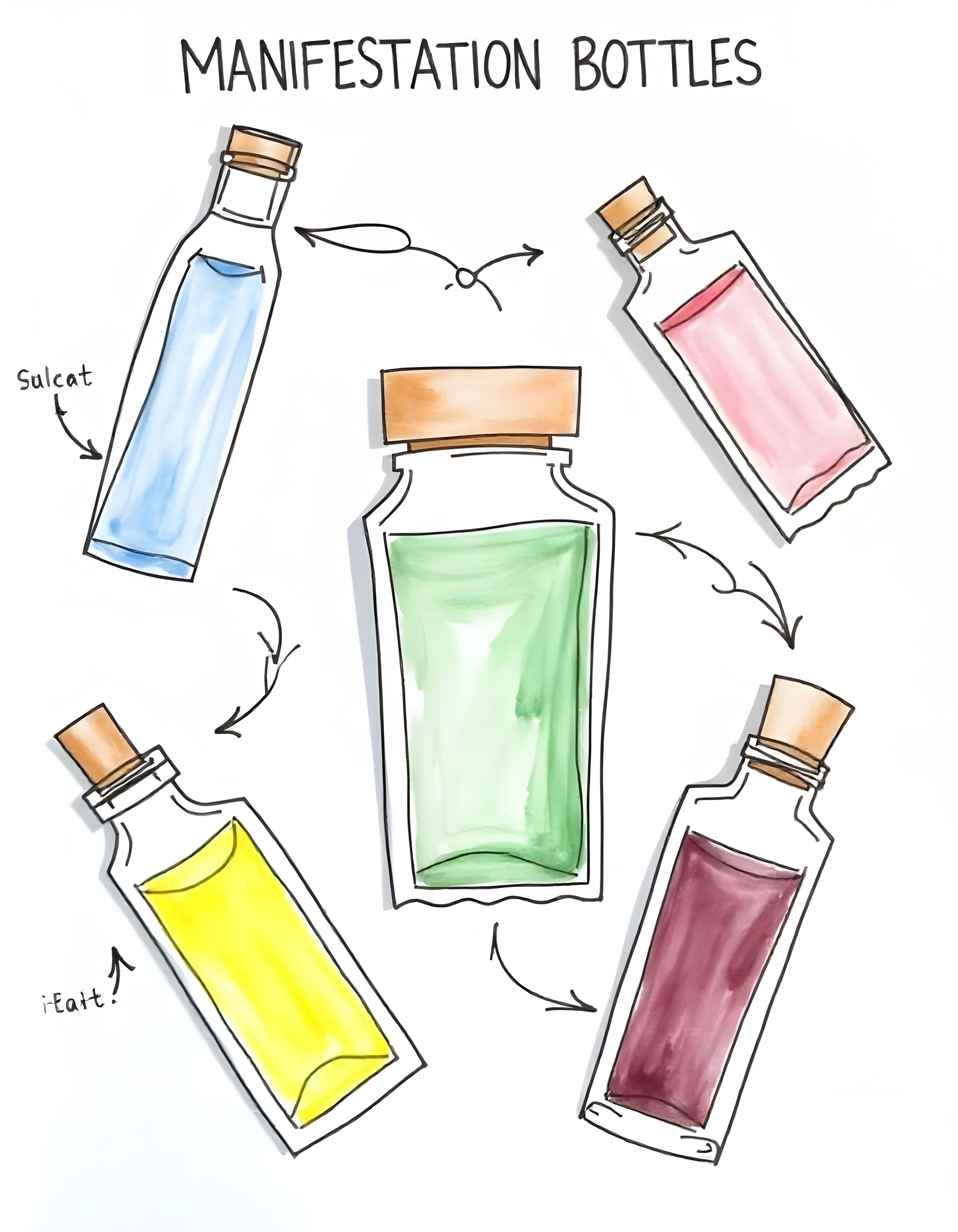 The Meaning of Colors and Symbols in Manifestation Bottles: Amplifying Your Intentions